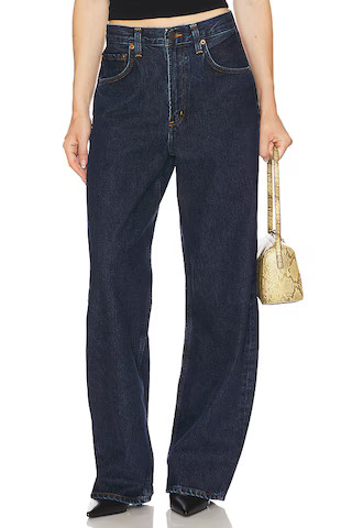 AGOLDE Low Curve Wide Leg Jeans in Pendulum from Revolve.com | Revolve Clothing (Global)