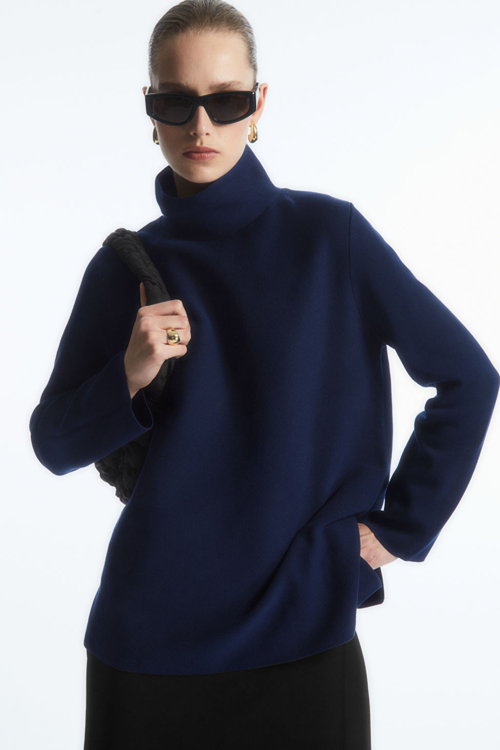 A-LINE FUNNEL-NECK TOP | COS UK