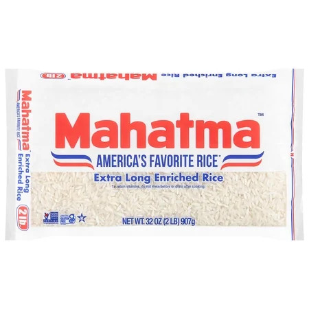Mahatma Enriched Extra Long Grain White Rice, Gluten-Free, 2 lb Bag | Walmart (US)