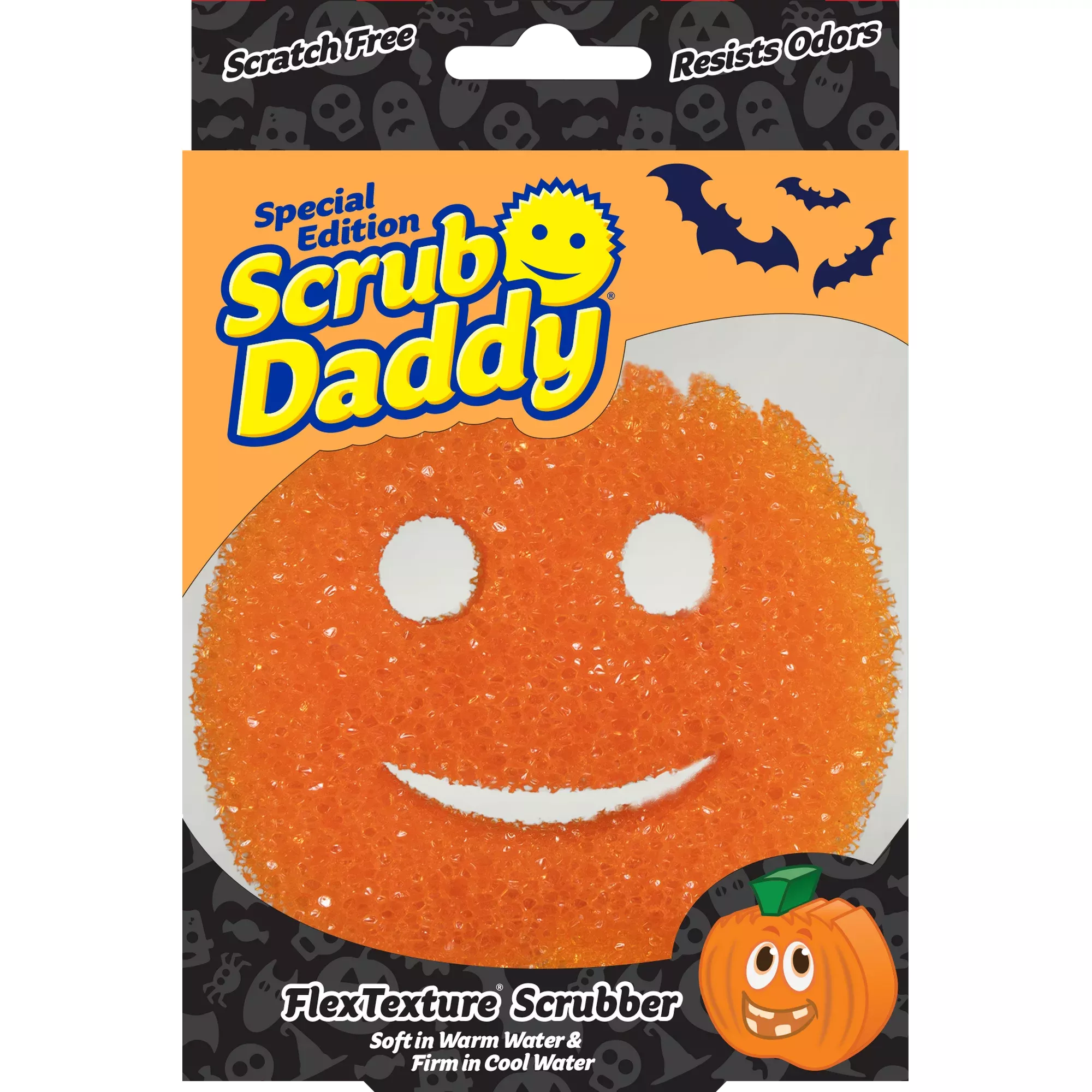 Scrub Daddy Halloween Sponge - Non-Scratch Scrubbers for Dishes and Home -  White Ghost, 1ct Sponge 