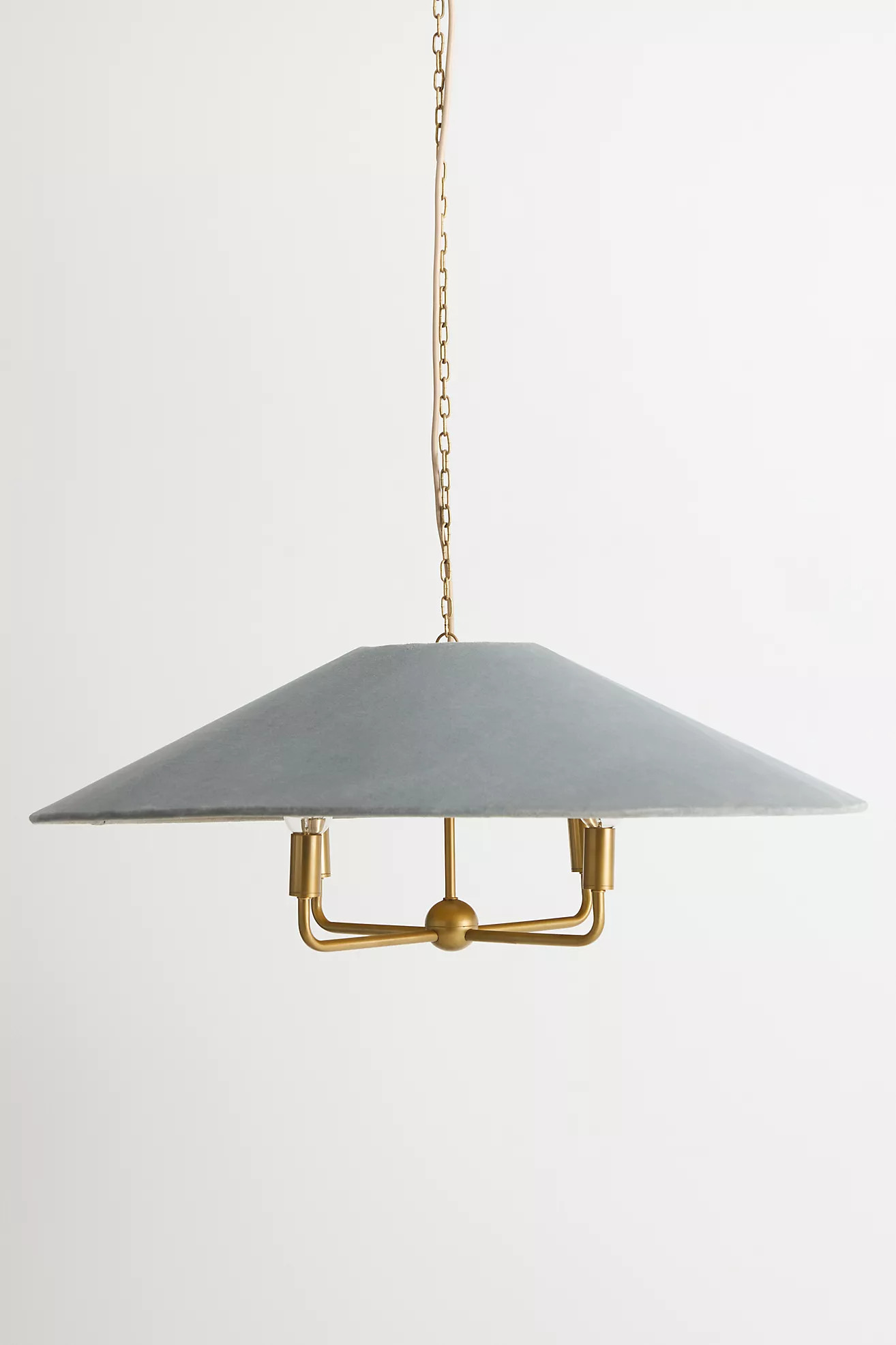 Lulu Velvet Empire Shade Chandelier | Anthropologie (US)