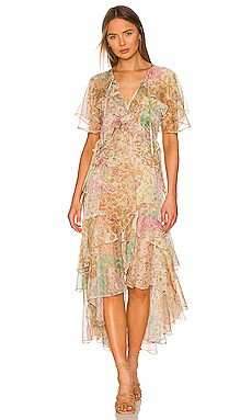 MISA Los Angeles Alana Dress in Printemps Patchwork from Revolve.com | Revolve Clothing (Global)