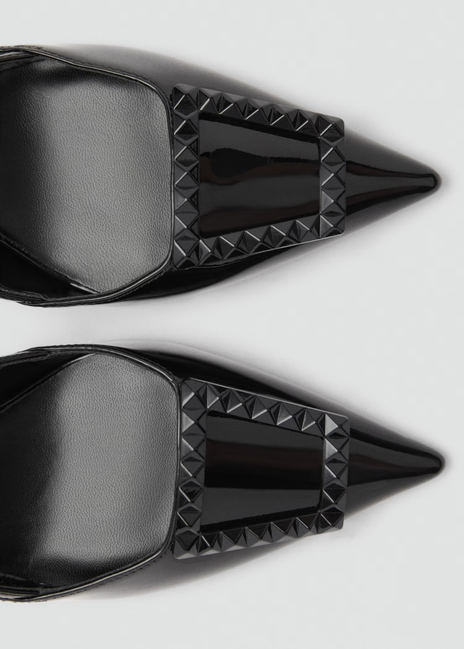 Patent leather slingback-heeled shoes | MANGO (UK)