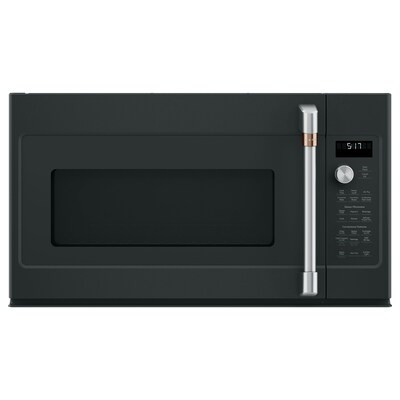 Cafe  1.7-cu ft 950-Watt Over-the-Range Convection Microwave with Sensor Cooking (Matte Black) | Lowe's