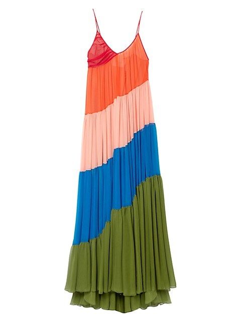 Tiered Rainbow Maxi Dress | Saks Fifth Avenue