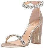 Amazon.com | Jewel Badgley Mischka Mayra Ankle Strap Evening Shoe | Heeled Sandals | Amazon (US)