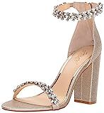 Amazon.com | Jewel Badgley Mischka Mayra Ankle Strap Evening Shoe | Heeled Sandals | Amazon (US)