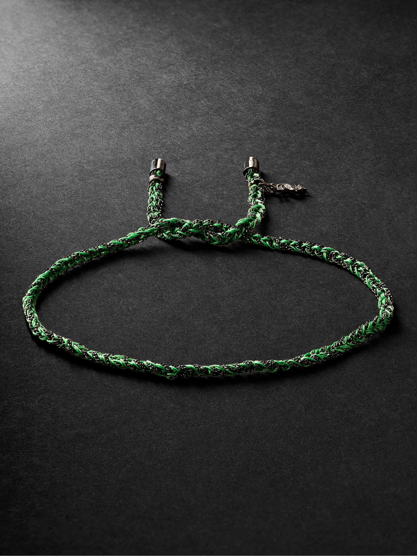 Lucky Money Blackened Gold and Silk Bracelet | Mr Porter (UK)