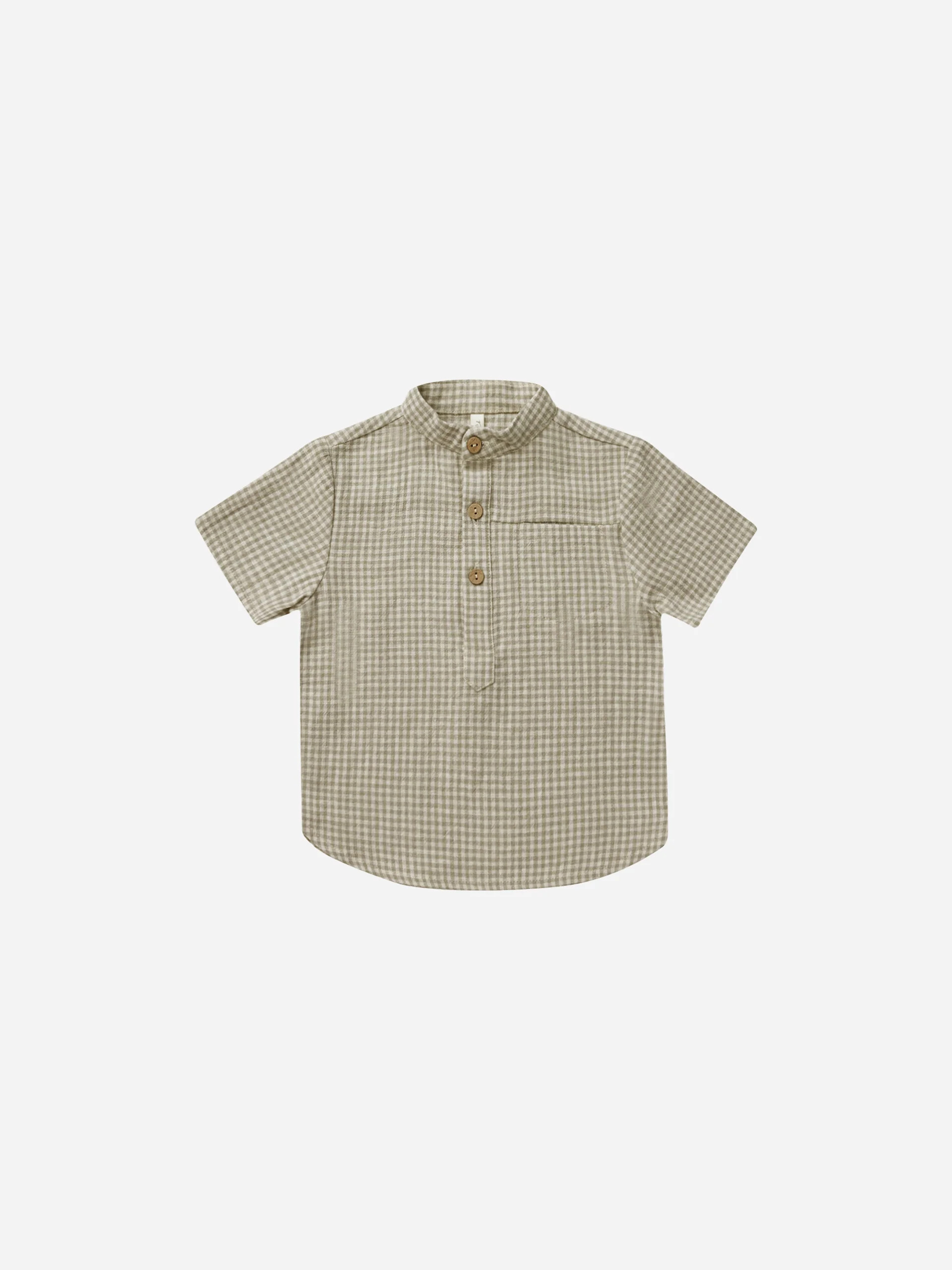 Mason Shirt || Sage Gingham | Rylee + Cru