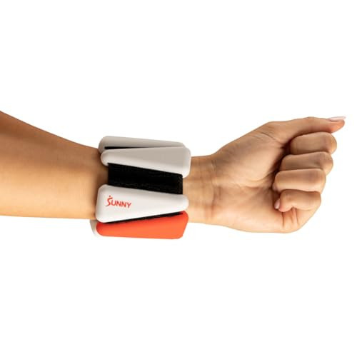 Sunny Health & Fitness Adjustable Ankle Weights for Women & Men – 1 lb Pair of Wrist, Arm & Leg Weights | Walking, Pilates, Yoga & Cardio Strength Training | Amazon (US)