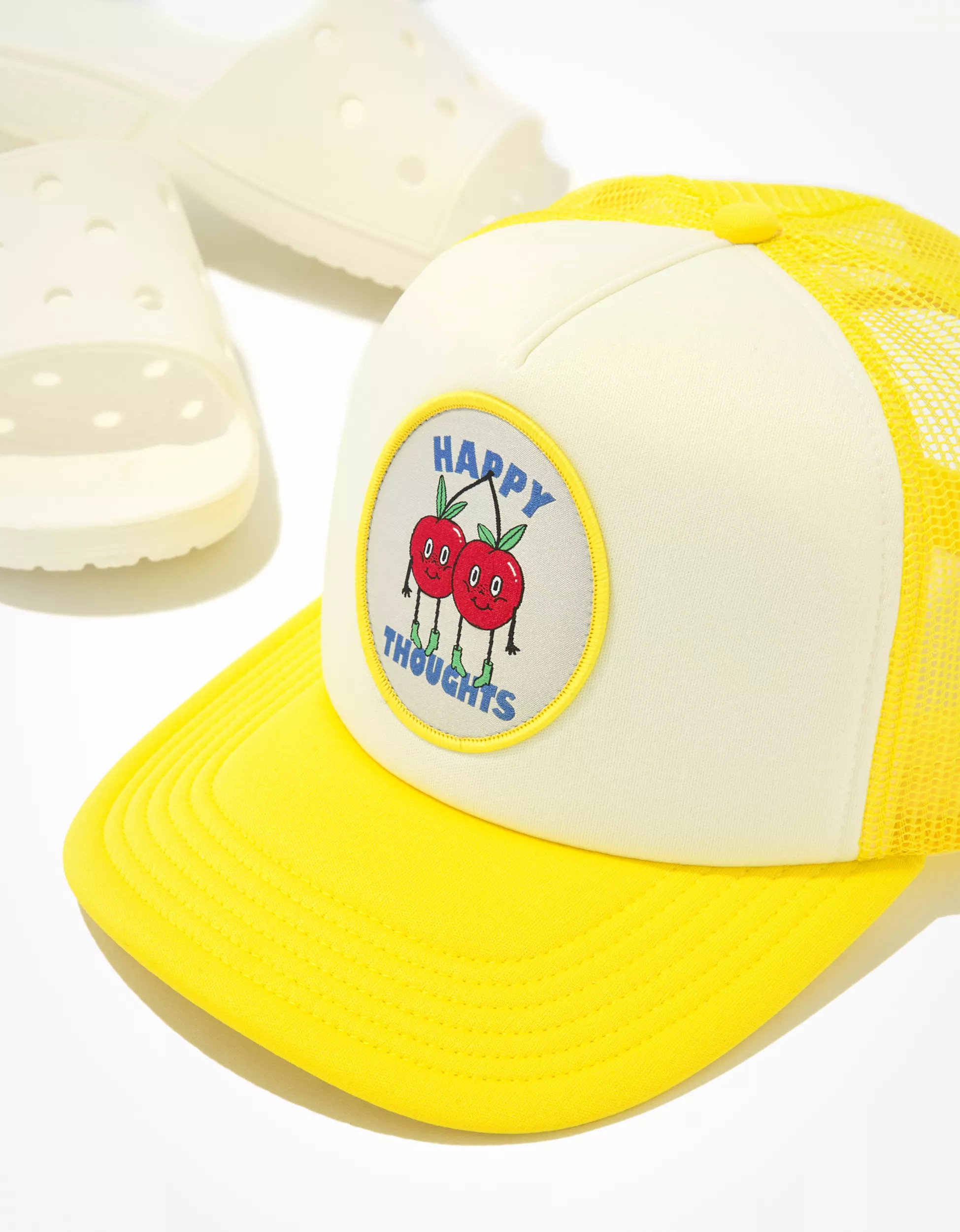 AE Happy Thoughts Trucker Hat | American Eagle Outfitters (US & CA)