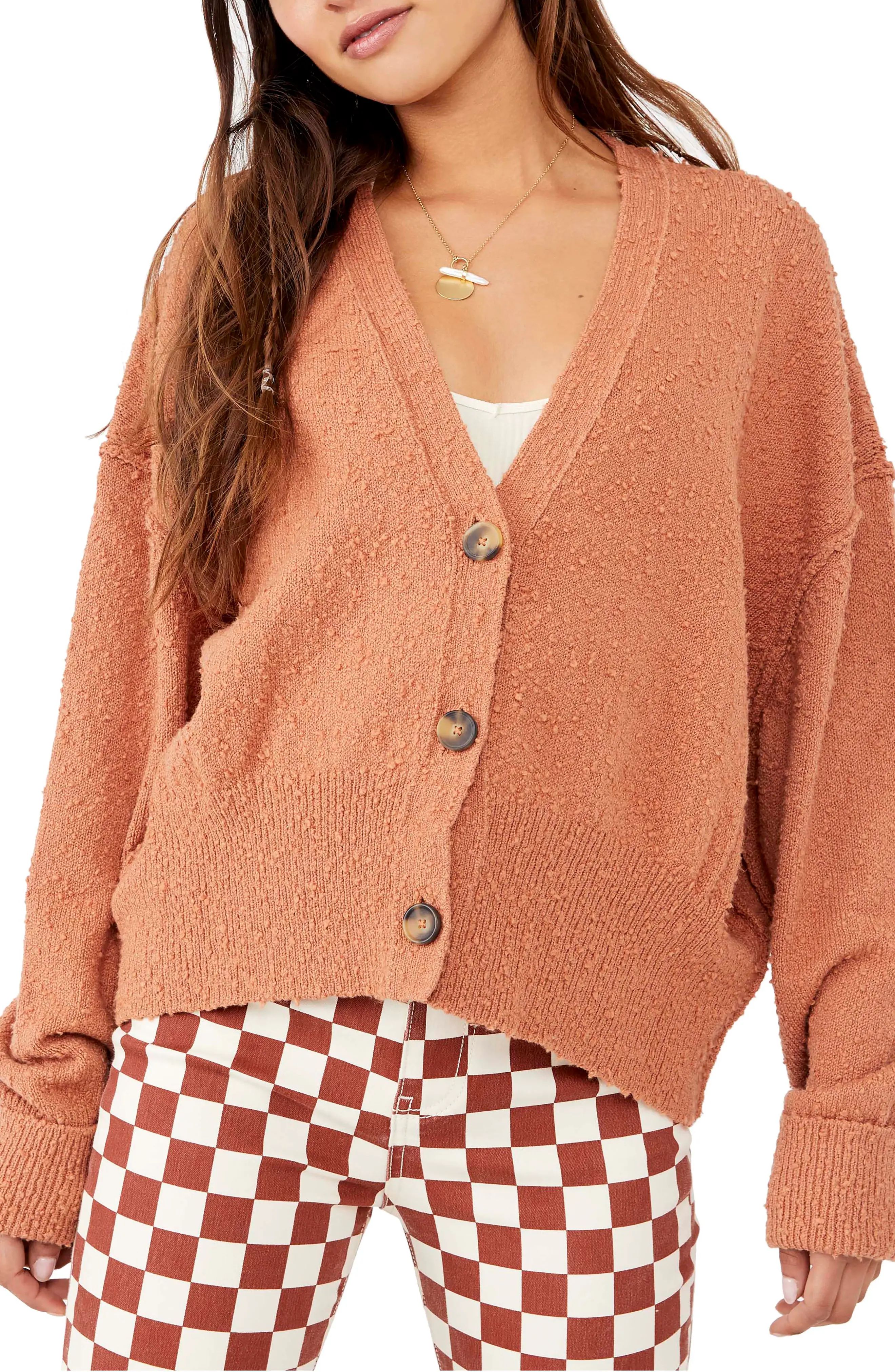 Free People Found My Friend Cardigan in Doe at Nordstrom, Size Medium | Nordstrom