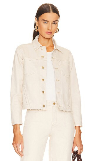Janelle Slim Undone Jacket in Oat & Mothergoose | Revolve Clothing (Global)