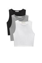 Pack of 3 tank tops | PULL and BEAR UK