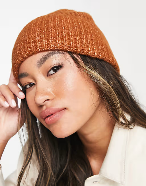 ASOS DESIGN fisherman beanie in tobacco  | ASOS | ASOS (Global)