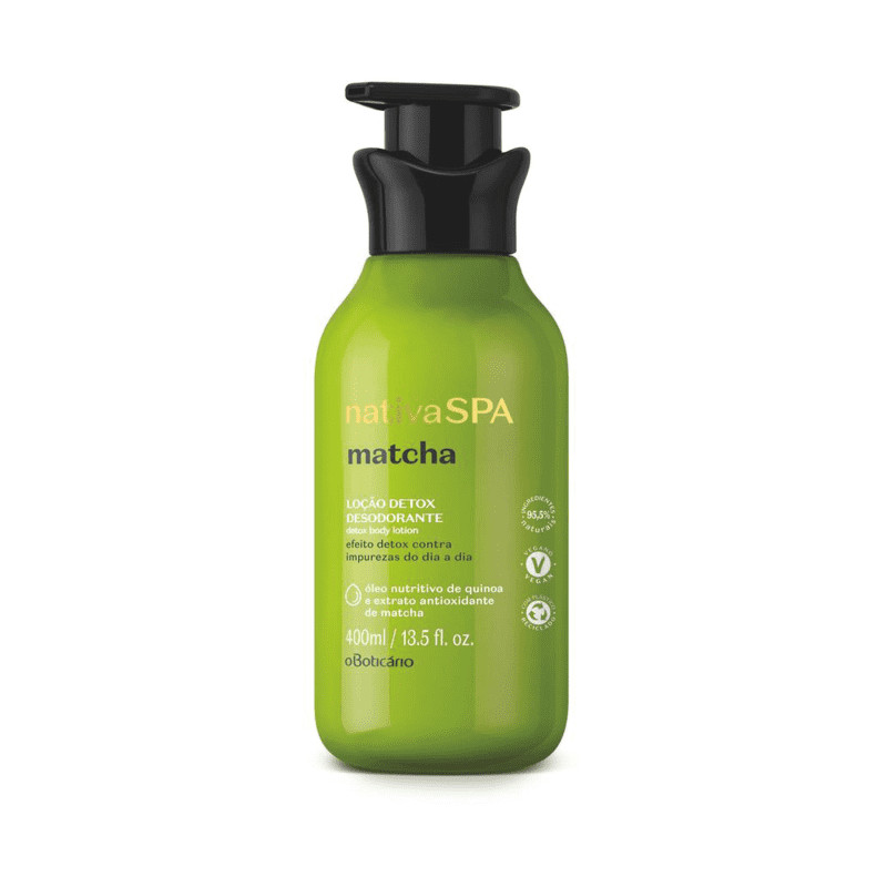 Loção Detox Desodorante Corporal Nativa Spa Matcha 400ml | oBoticario (BR)