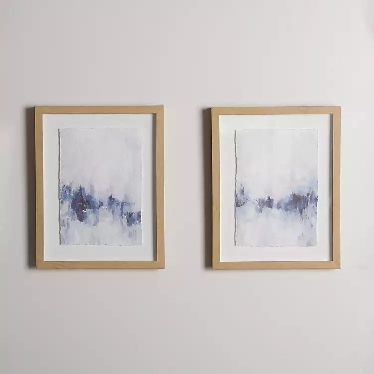New! Moody Blues Abstract Framed Art Prints, Set of 2 | Kirkland's Home
