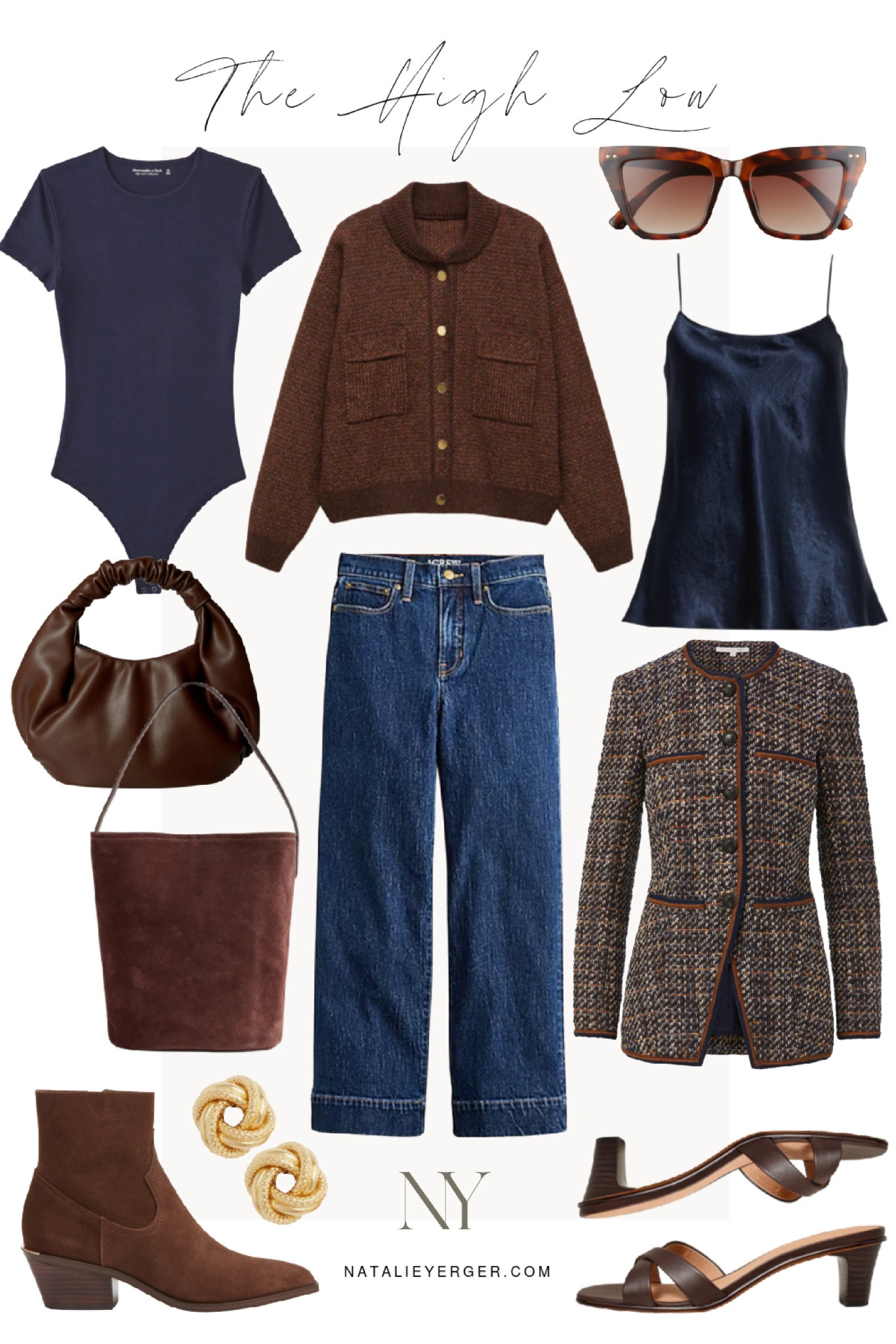 Wide leg jeans two ways for early fall in this week’s High/Low! 🍁 The Veronica Beard tweed jacket is my favorite piece in their fall collection, and the J.Crew wide leg jeans will look great with jackets and fitted tops this fall. Also linked a few more brown/navy styles to wear this month and next!

#LTKfindsunder100 #LTKSeasonal #LTKfindsunder50
