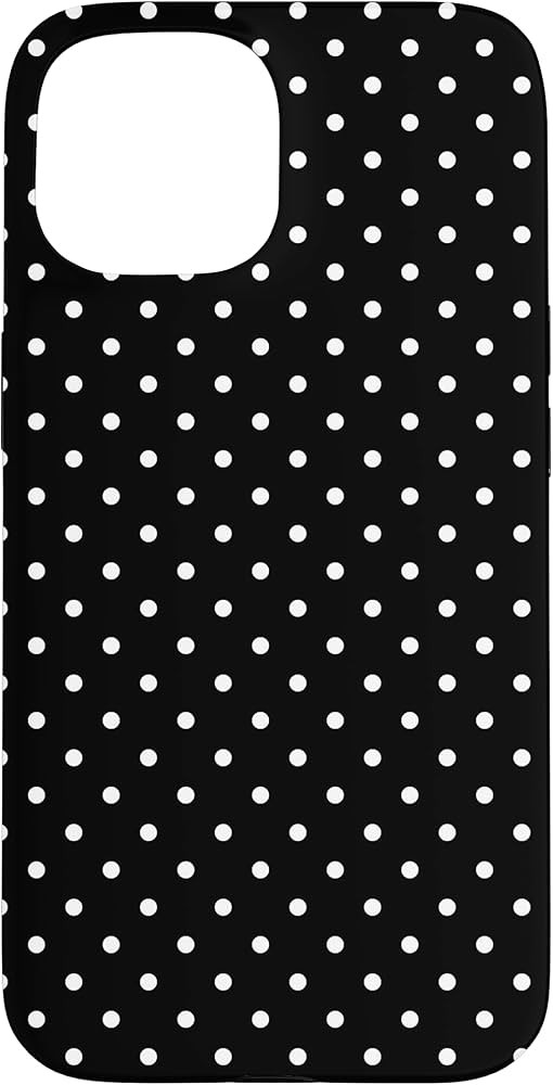 iPhone 15 Polka Dot Pattern Black And White, Women Girls Polka Dots Case | Amazon (US)
