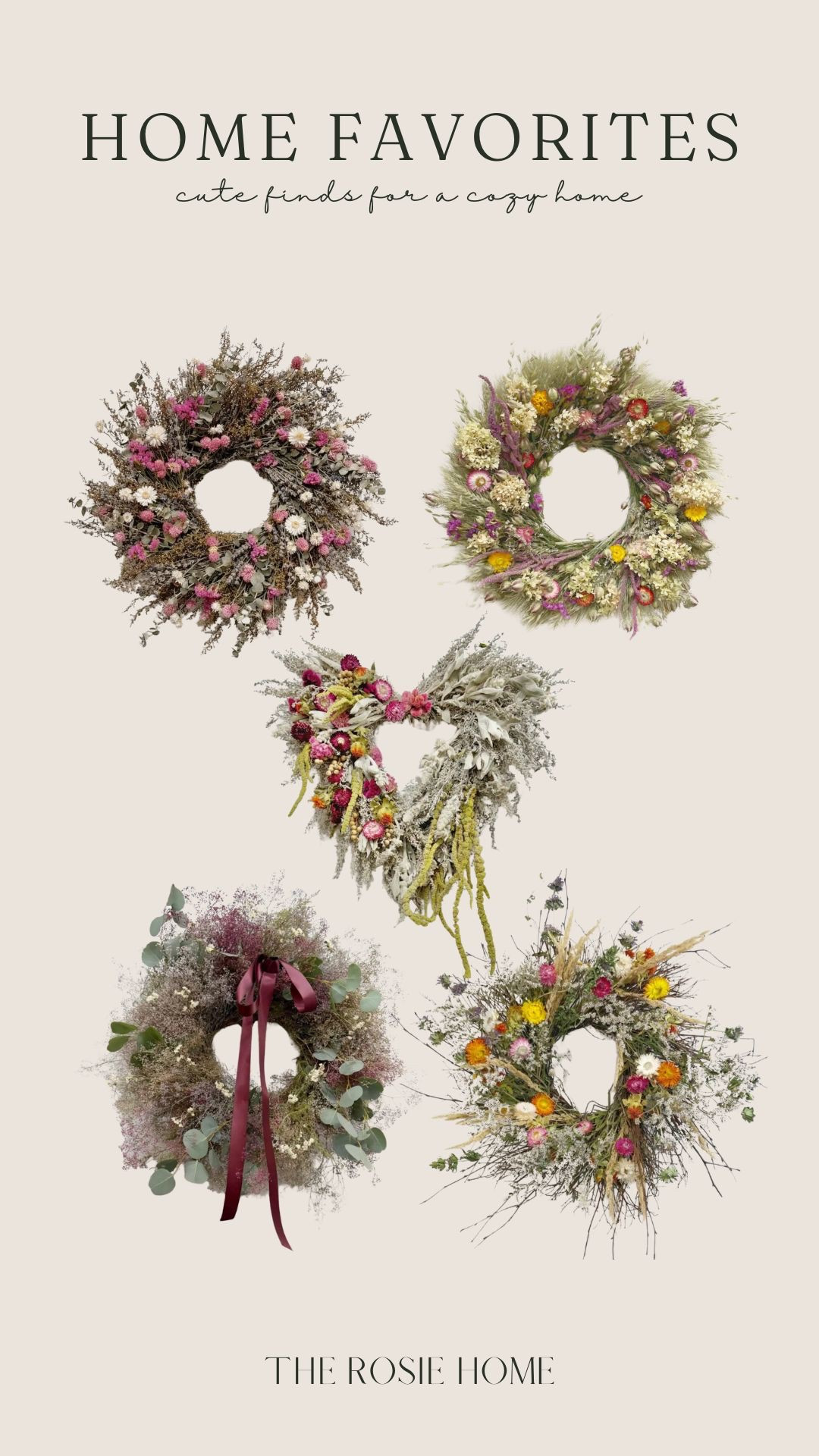 Beautiful handmade dried wreaths for your home! Perfect for the seasonal transition from winter to spring.

#LTKHome