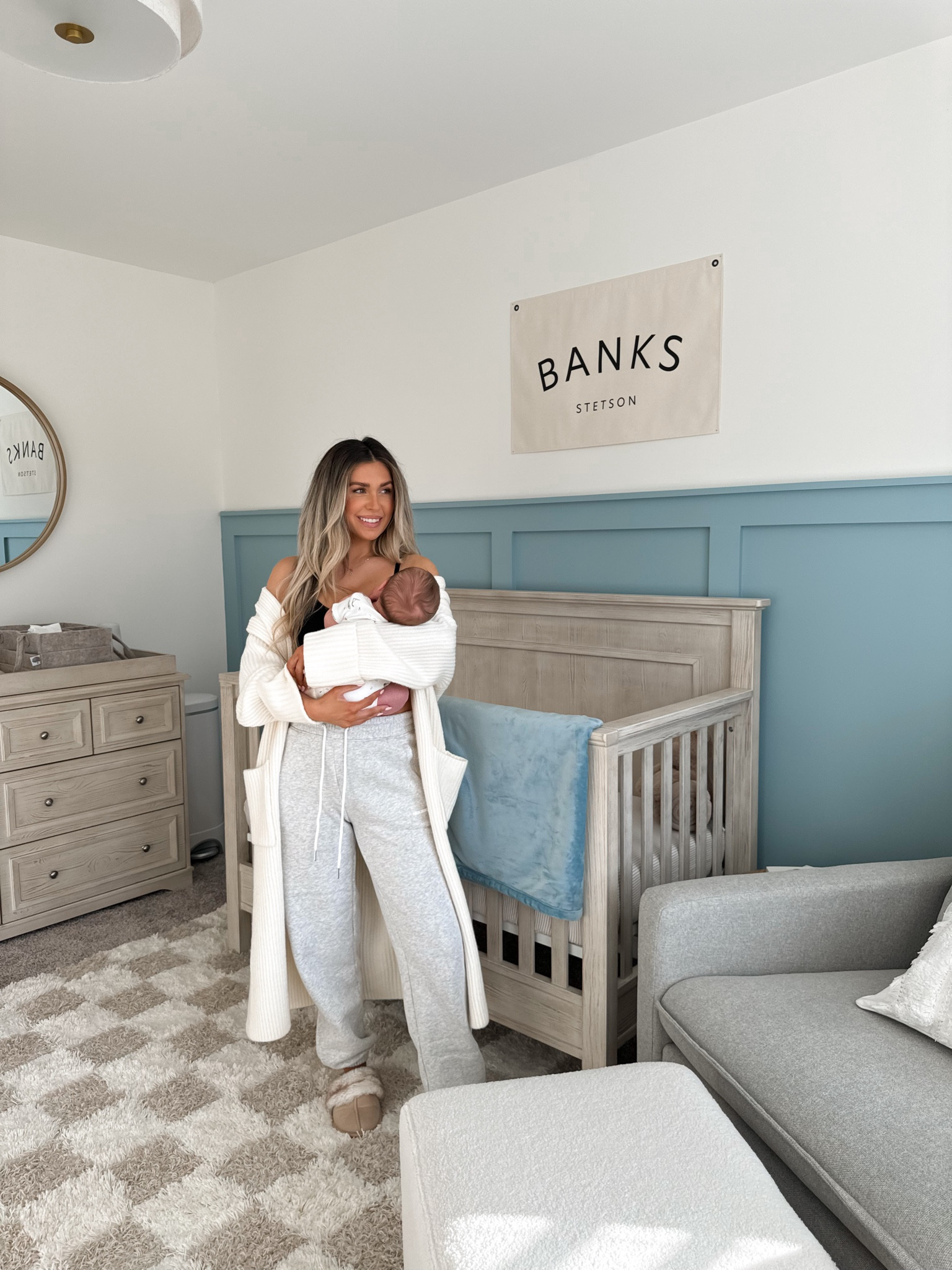1 month with baby boy 🧸☁️💤🫶🏼🍼 linking all the deets to the nursery 

#LTKHome #LTKBaby #LTKFamily