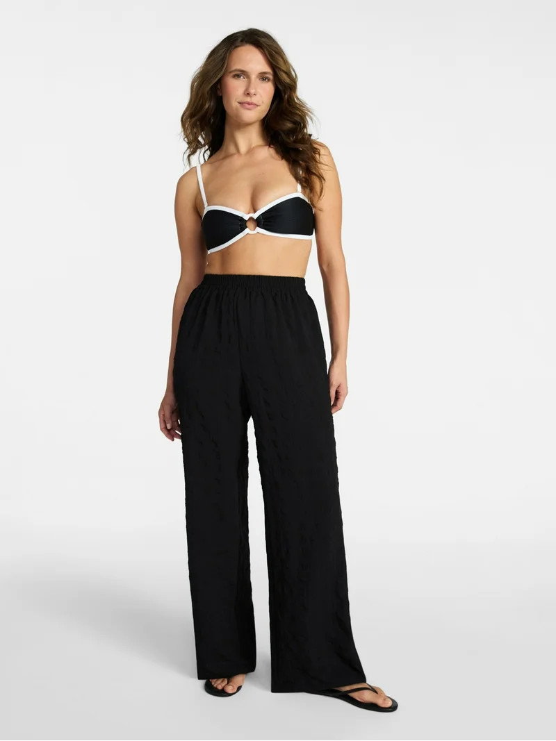 Time and Tru Women's and Women's Plus Size Essentials Coverup Pants, Sizes XS-3X | Walmart (US)
