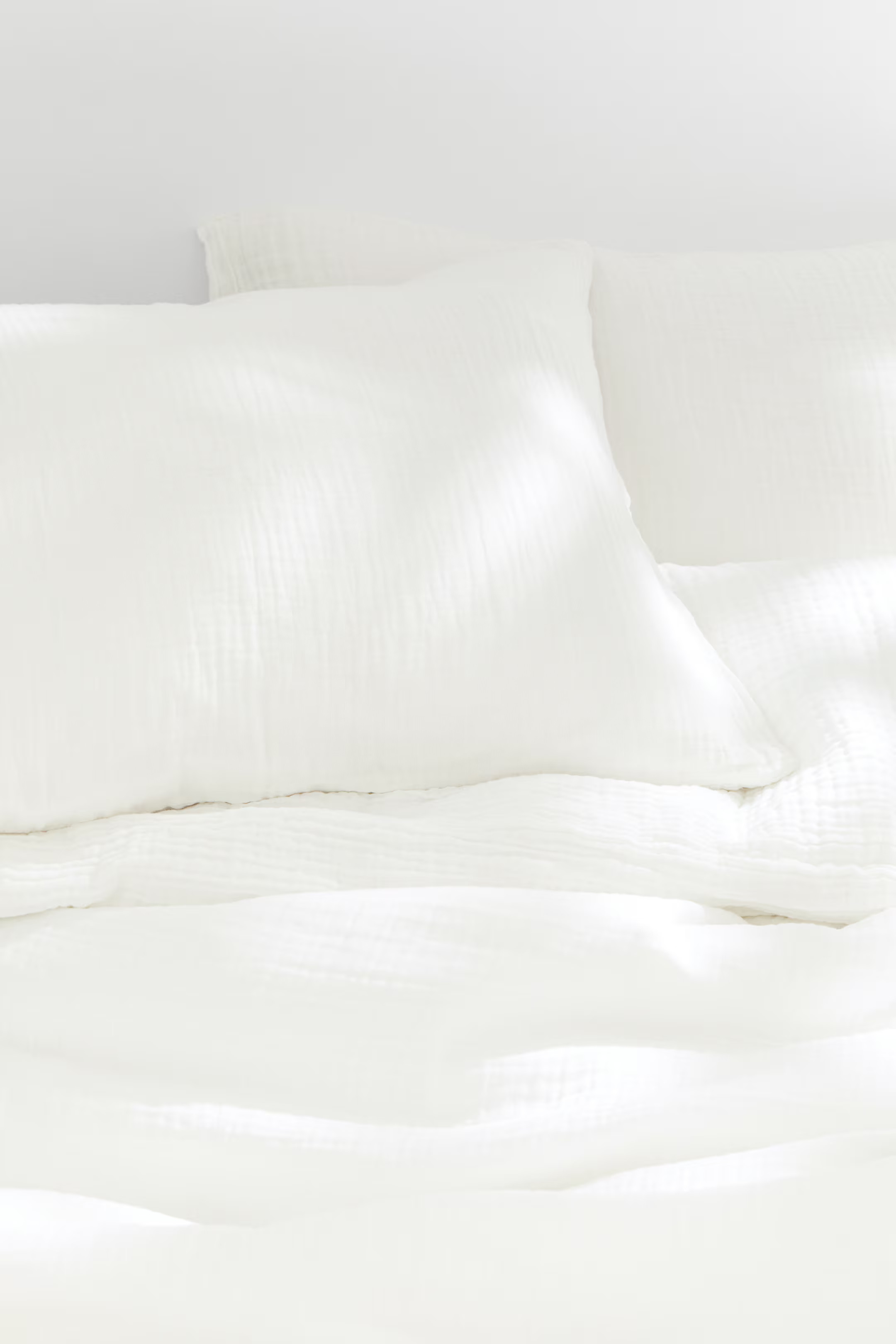Mousseline dekbedset - tweepersoons - Wit - HOME | H&M NL | H&M (DE, AT, CH, NL, FI)