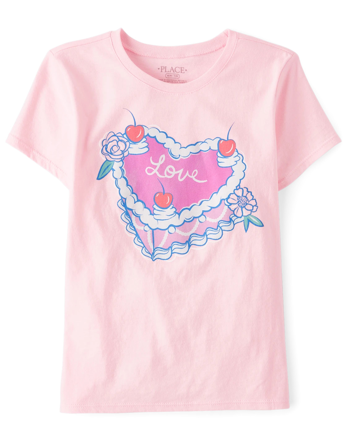 Girls Sweet Heart Cake Graphic Tee - pink | The Children's Place