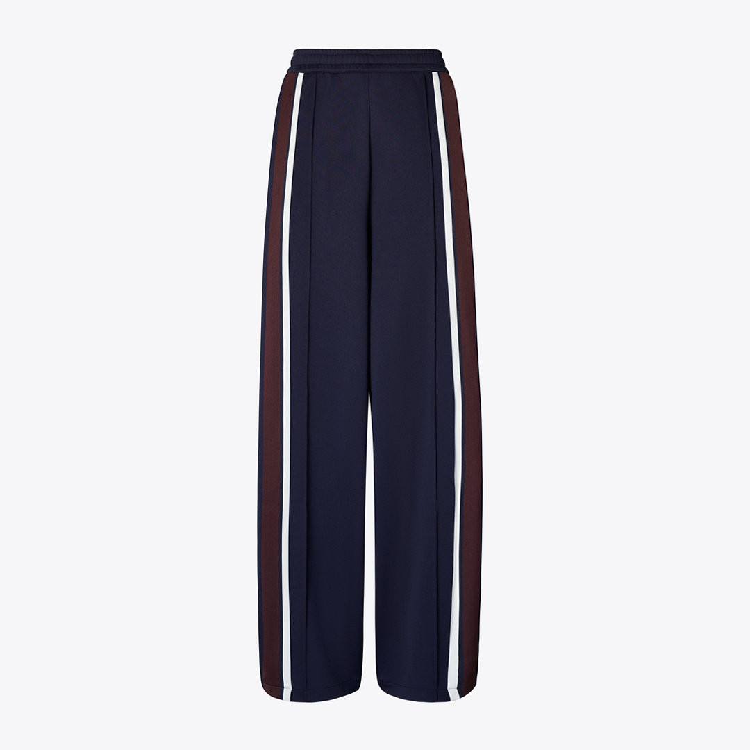 Tory Burch Wide-Leg Jersey Track Pant | Tory Burch (US)