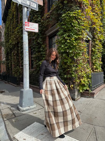Fall outfit in NYC! Loved this fall skirt and how warm it kept me without needing tights. Wearing my TTS (medium)

This would look so cute for family photos!

#LTKparties #LTKHoliday #LTKfamily