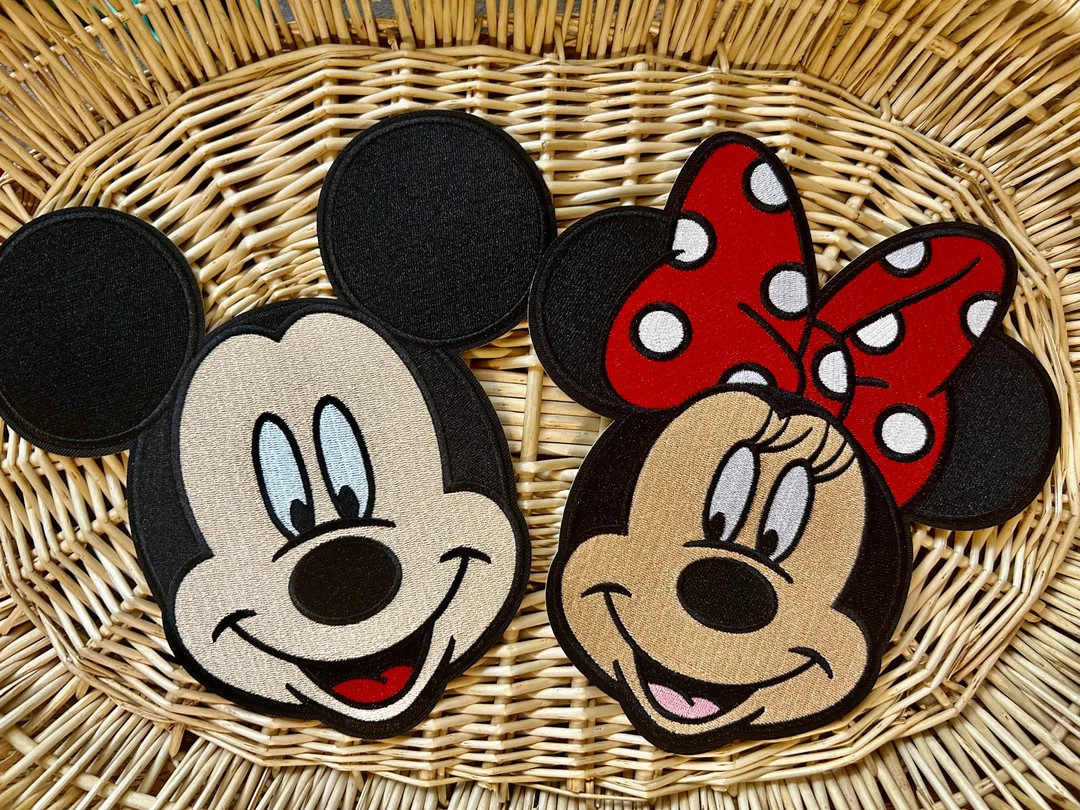 8 Large Iron on Disney Embroidery Patch  Minnie Mouse  - Etsy | Etsy (US)