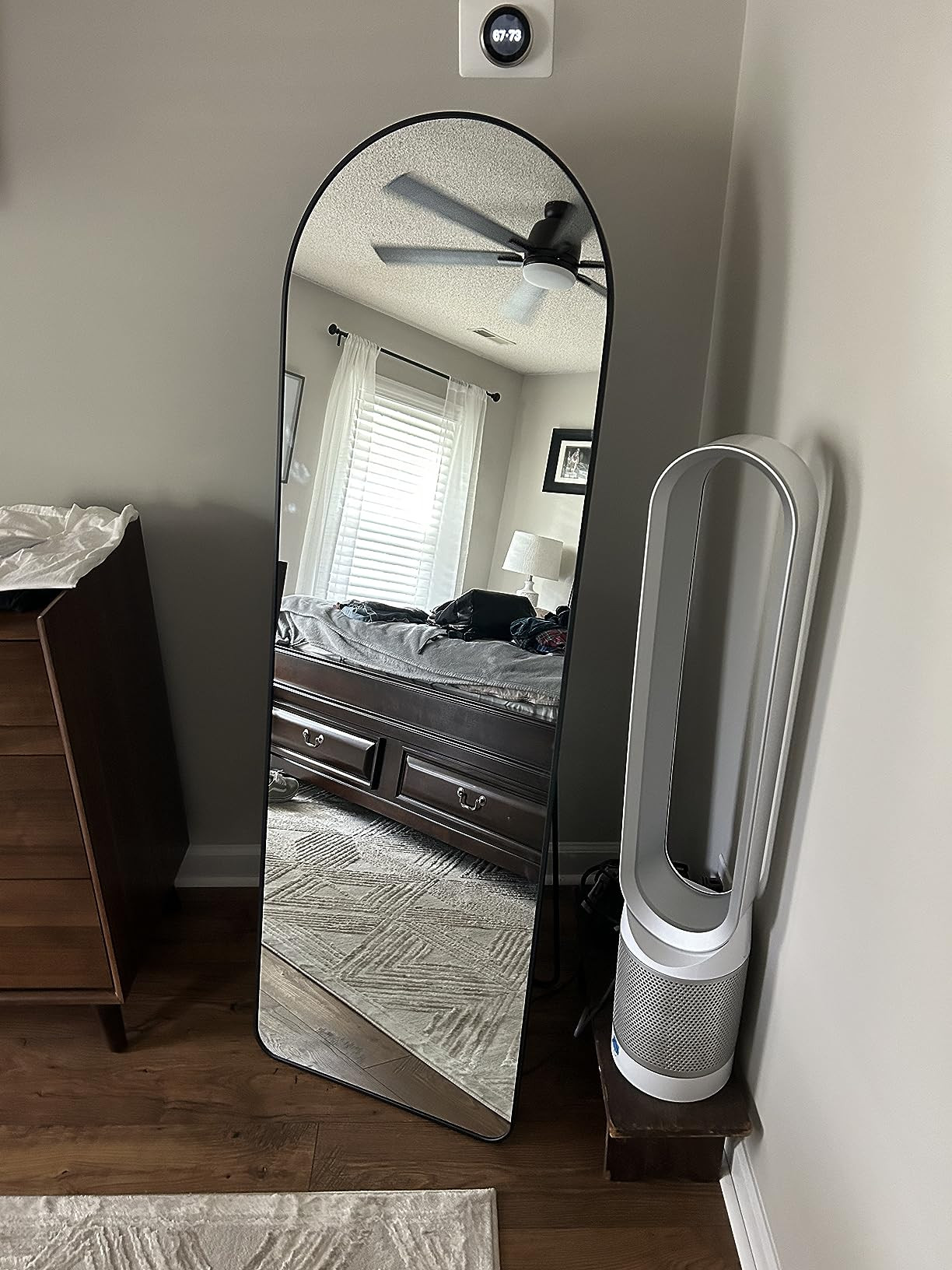 HARRITPURE 64"x21" Arched Full Length Mirror Free Standing Leaning Mirror Hanging Mounted Mirror ... | Amazon (US)