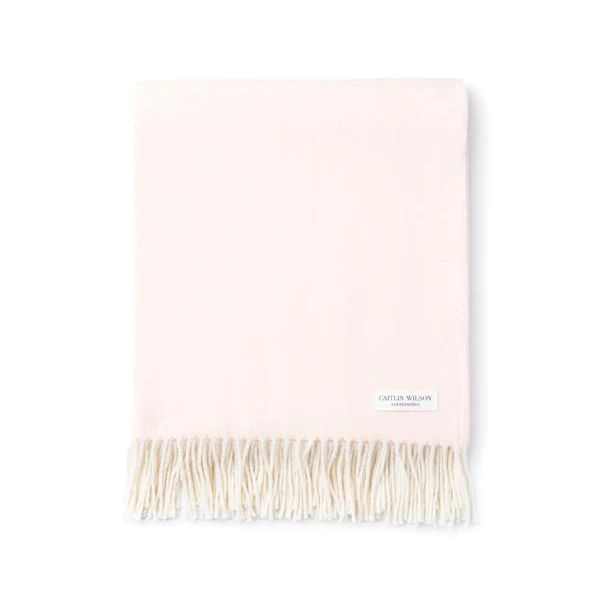 Herringbone Throw in Pink Salt | Caitlin Wilson Design