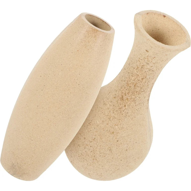 FRCOLOR  2 Pcs Artistic Clay Vase Retro Decor Fake Plant Bouquet Office Child | Walmart (US)