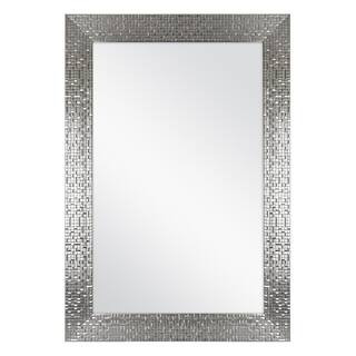 Home Decorators Collection 24 in. W x 35 in. H Framed Rectangular Anti-Fog Bathroom Vanity Mirror... | The Home Depot
