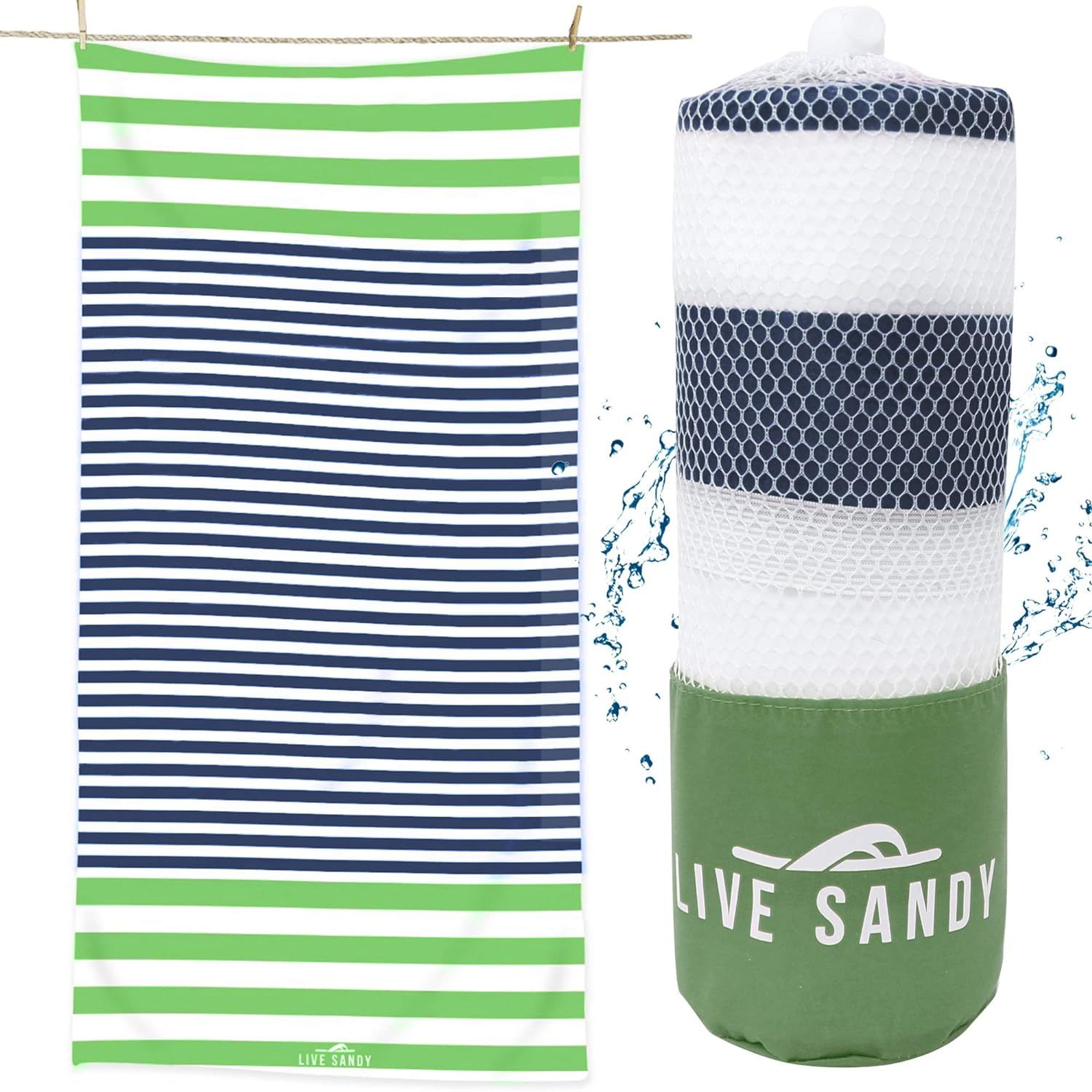 Microfiber Beach Towel - Oversized Beach Towel - Quick Dry Travel Beach Towel Oversized - Microfi... | Amazon (US)