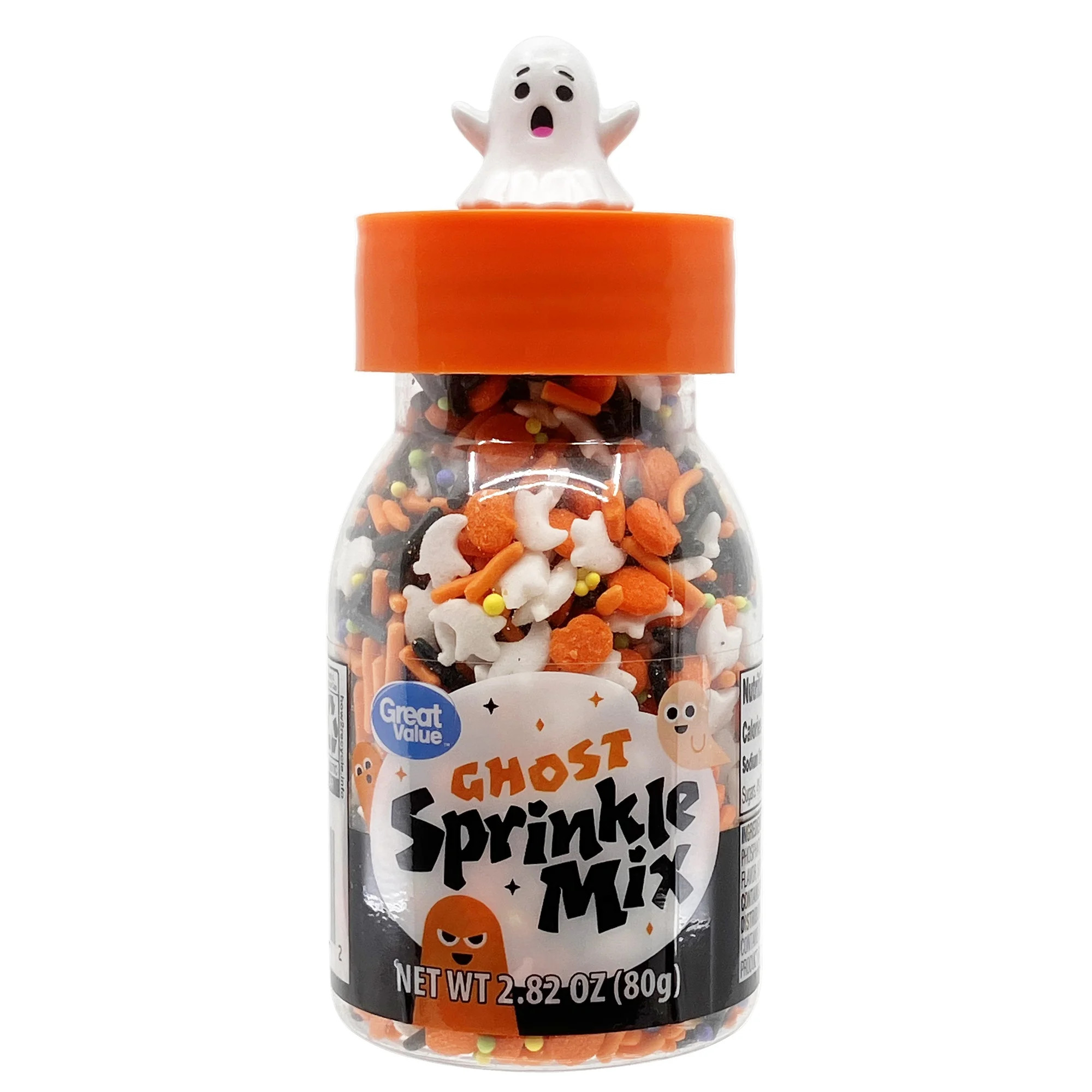 Great Value Halloween Ghost Sprinkles, 2.82 oz - Walmart.com | Walmart (US)