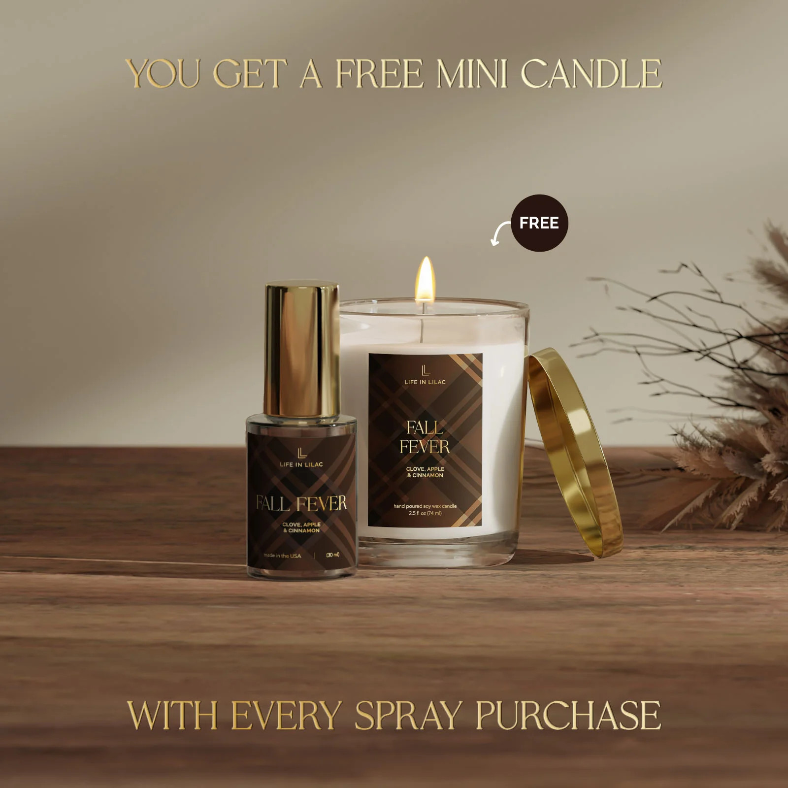 Fall Fever Home Fragrance & Mini Candle - Ships 10/10 | Life In Lilac