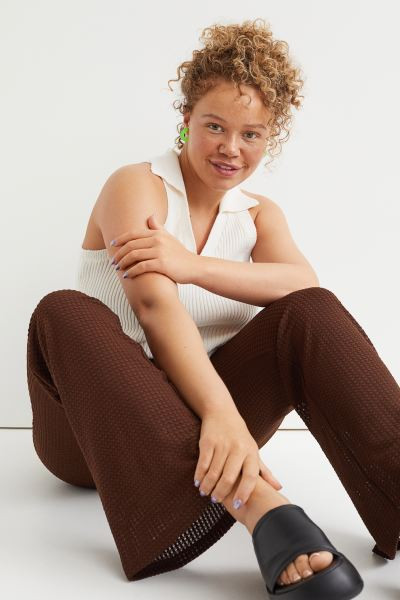 H&M+ Pattern-knit Pants | H&M (US + CA)