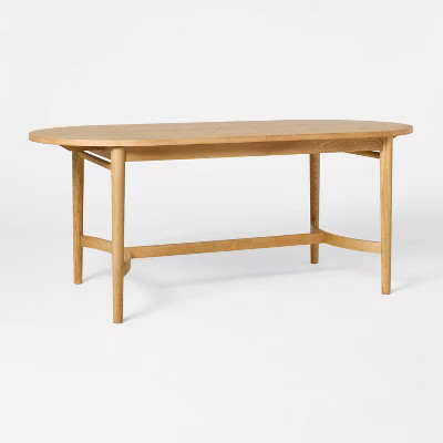 Cardamine Racetrack Dining Table Natural Wood - Threshold™ designed with Studio McGee | Target