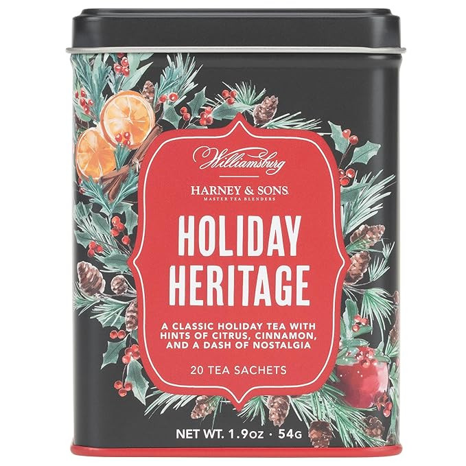 Harney & Sons Holiday Heritage Colonial Williamsburg Blend | Black Tea with Warm Apple, Cinnamon,... | Amazon (US)
