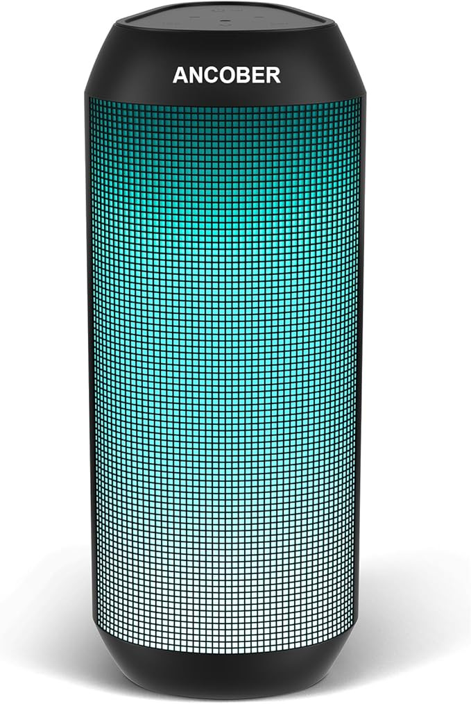 Bluetooth Speaker, Wireless Portable, HD Stereo Sound,with Cool Dynamic LED Lights, IPX4 Waterpro... | Amazon (US)