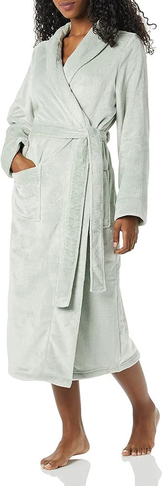 Amazon Essentials Women's Full-Length Plush Robe (Available in Plus Size) | Amazon (US)