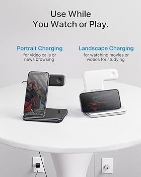 Intoval Charging Station for Apple iPhone/iWatch/Airpods, 3 in 1 Wireless Charger for iPhone15/14... | Amazon (US)