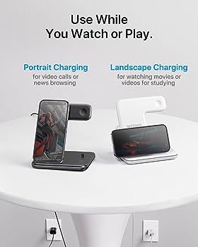 Intoval Charging Station for Apple iPhone/iWatch/Airpods, 3 in 1 Wireless Charger for iPhone15/14... | Amazon (US)