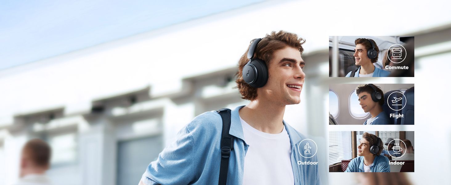 soundcore by Anker Space Q45 Adaptive Active Noise Cancelling Headphones, Reduce Noise By Up to 9... | Amazon (US)