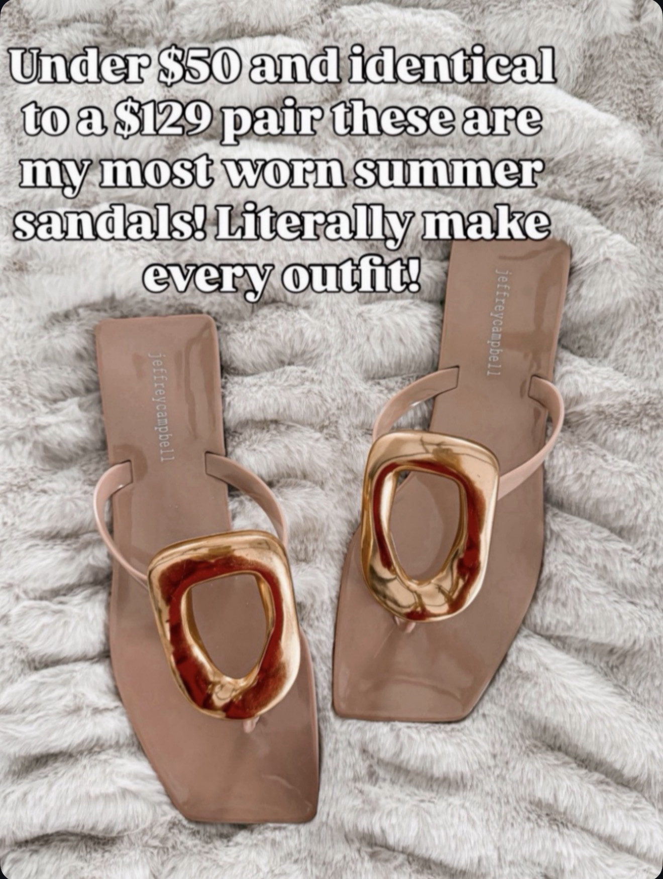 Under $50 and identical to a $129 pair. These are my most worn summer sandals — they go with everything!

#LTKSeasonal #LTKOver40 #LTKMothersDay