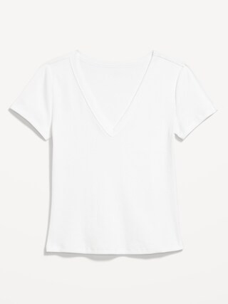 Snug V-Neck Crop T-Shirt | Old Navy (US)