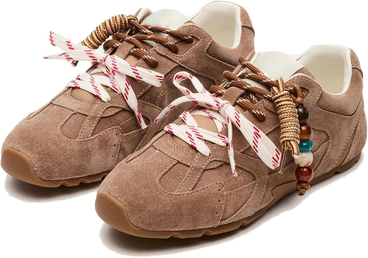 Sneakers for Women Fashion Shoes Suede Casual Work School Prom Campus Cute | Amazon (US)