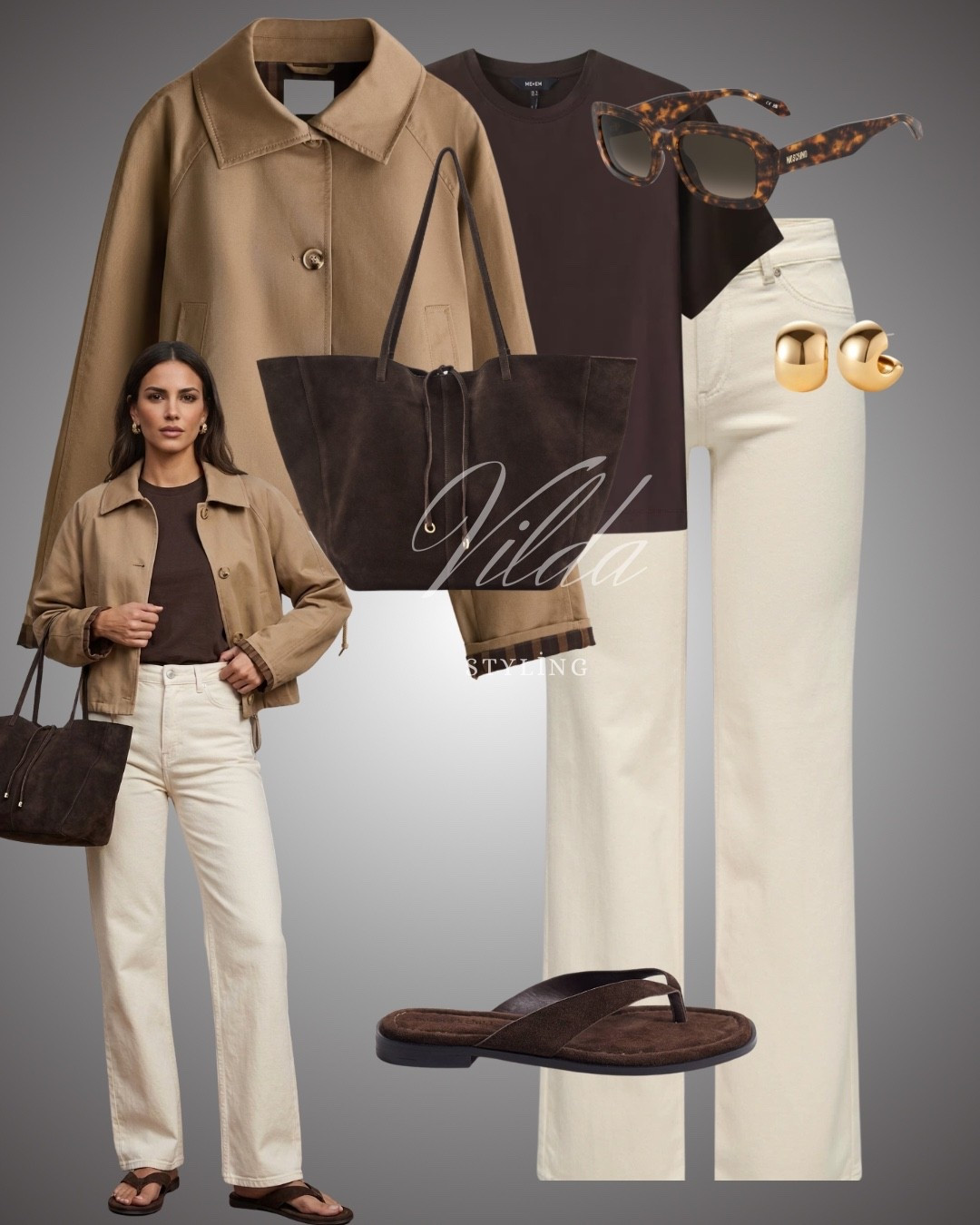 Coffee tones & creamy whites. ☕️🍦 The perfect daily uniform for errands-to-lunch transitions. Obsessed with this cropped jacket fit! 
#MinimalStyle #DailyOutfits #MonochromeLook #SuedeSeason #LTKfashion 

#LTKeurope #LTKspring #LTKstyletip